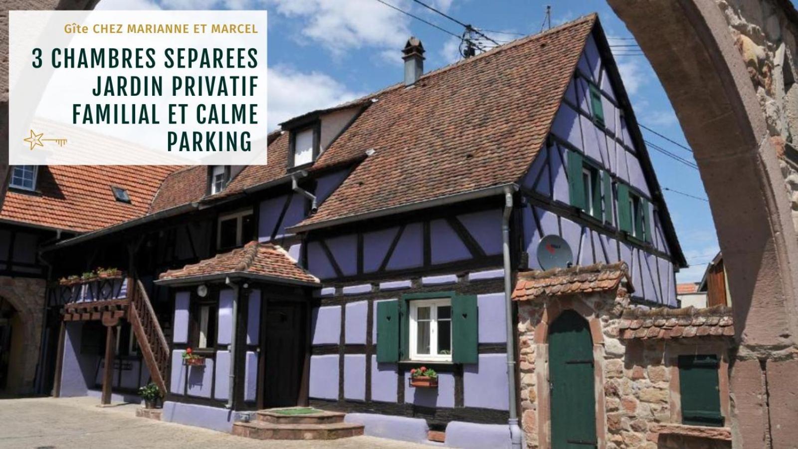 Gite Marcel Et Marianne Jardin Et Parking Privatifs Ebersheim Buitenkant foto